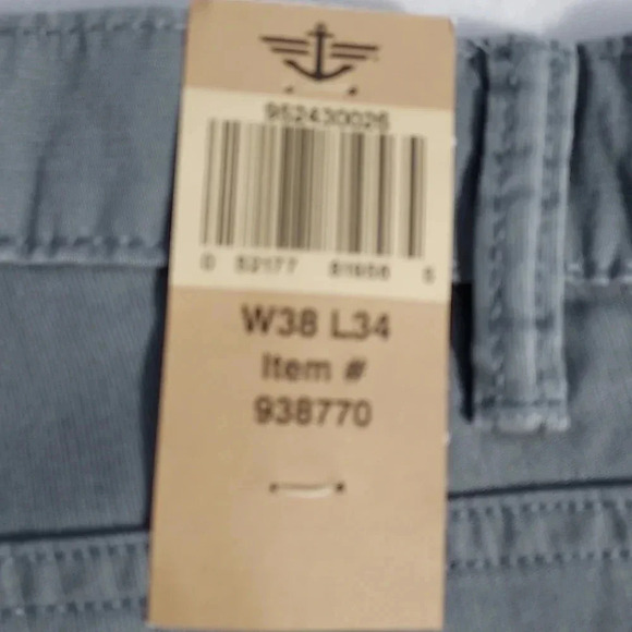 NWT Dockers Pacific 5 Pocket Straight Fit Grey Pants Men W38 L34 - Picture 8 of 10